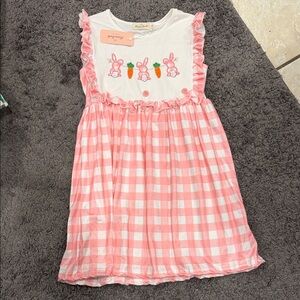 Pink Gingham Bunny Dress